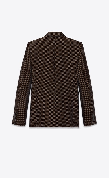 Velvet polka-dot jacquard jacket